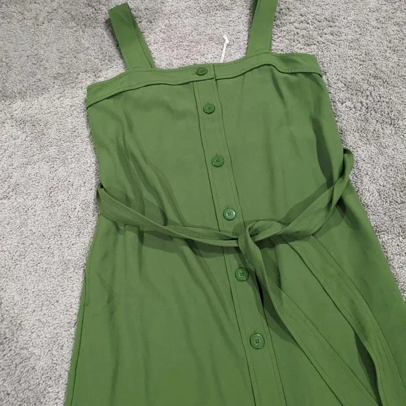 Everlane Japanese GoWeave Picnic Dress Green Size 0 NWT